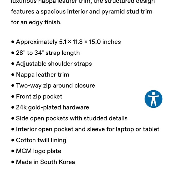 Authentic MCM Backpack - Picture 6 of 7